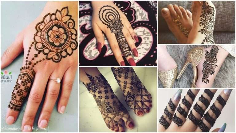 Simple arabic mehndi designs