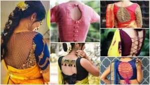 Trendy blouse back neck design