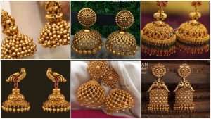 Beautiful traditional gold jhumka