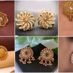 Big gold stud earrings designs