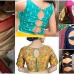 Trendy blouse back neck