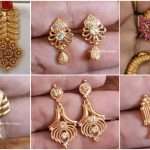 Simple daily wear gold earrings