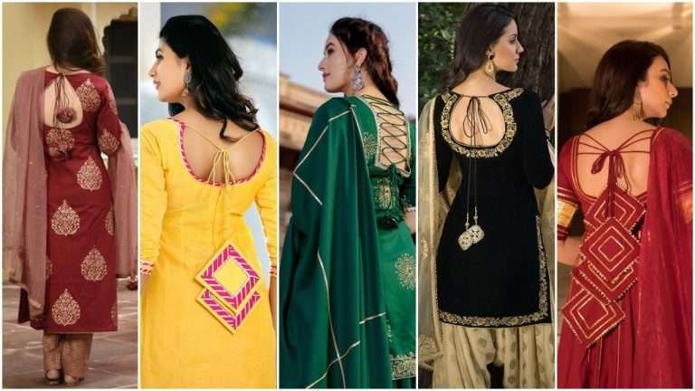 Kurti back neck design