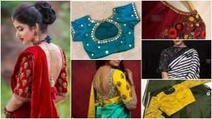 Trendy designer blouse design