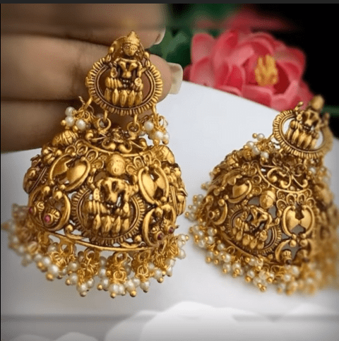 Antique Gold Jhumka