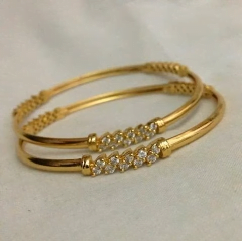 Trendy and classy gold bangles - Simple Craft Idea