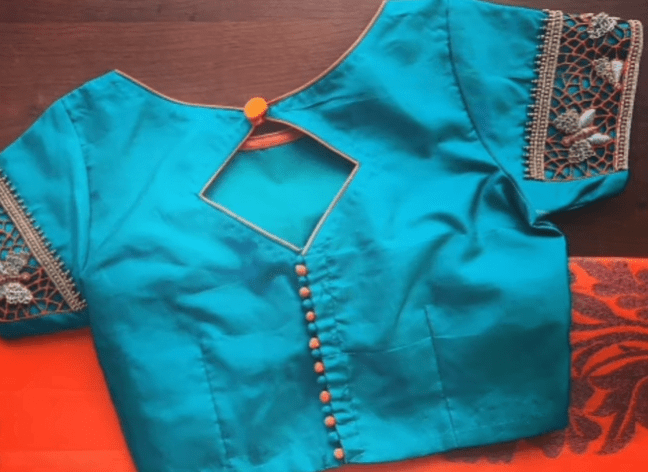 fabric blouse back neck