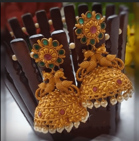 Antique Gold Jhumka