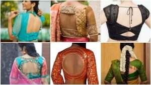Fancy blouse designs back side