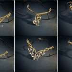 Gold and diamond mangalsutra