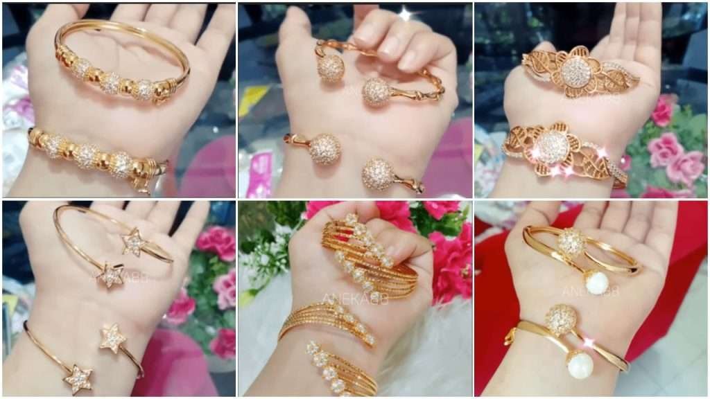 The latest gold bangle design