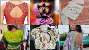 Trendy blouse back neck drsign