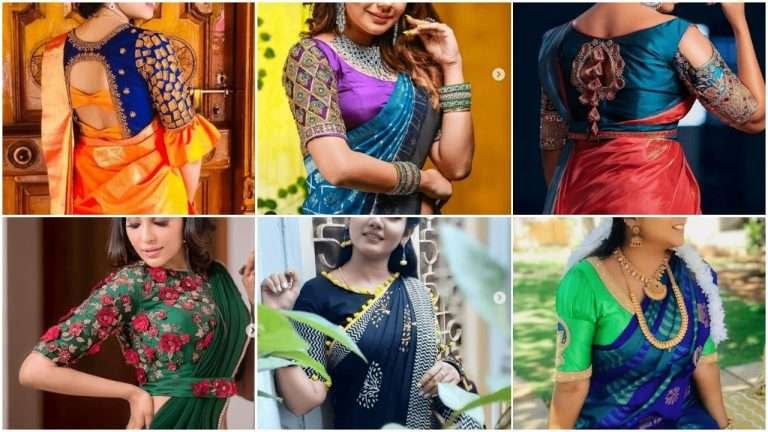 Trendy designer blouse design