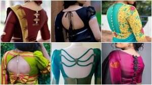 Trendy blouse back neck design