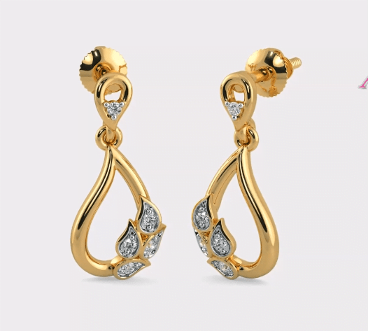 Light Weight Small Gold Earrings