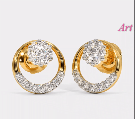 Light Weight Small Gold Earrings