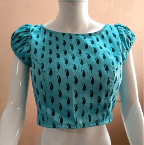 short sleeve saree blouse