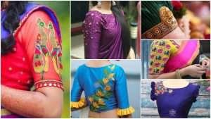 Saree blouse sleeve designs ideas in 2021
