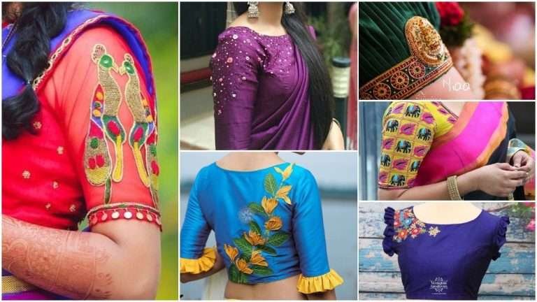 Saree blouse sleeve designs ideas in 2021