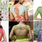 Easy blouse back neck design