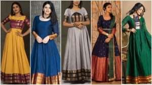 Old saree gown ideas