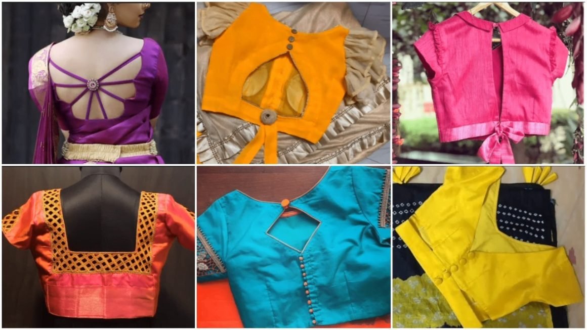 plain fabric blouse back neck designs - Simple Craft Ideas