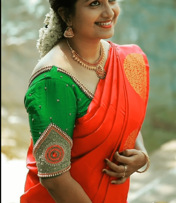 designer saree with blouse design