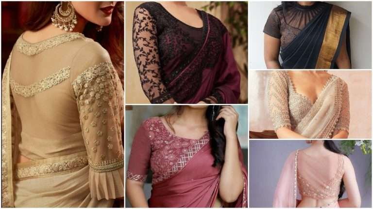 Stunning net blouse designs