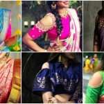 Cold Shoulder Saree Blouses