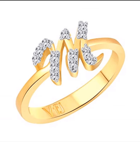 Gold and diamond rings