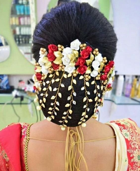 Beautiful wedding hair bun