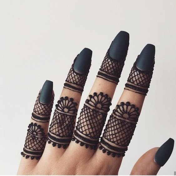 Best finger mehndi designs – Simple Craft Idea