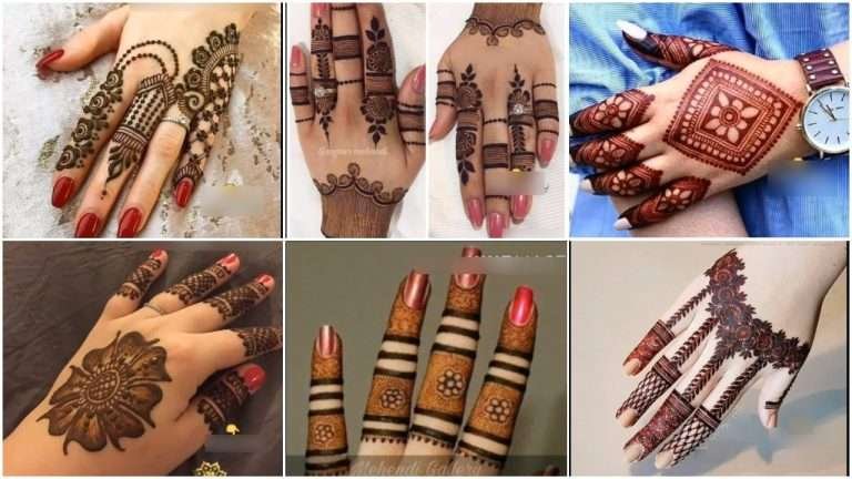 Finger mehndi designs