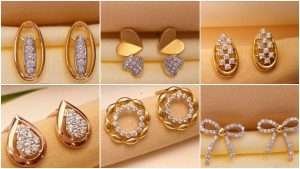 Latest gold ear stud design