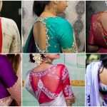 Stylish blouse back neck design