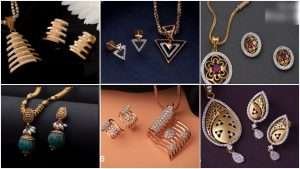 Latest model gold chain pendant sets