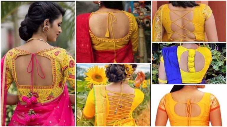 Top 10 trending yellow blouse designs for traditional look