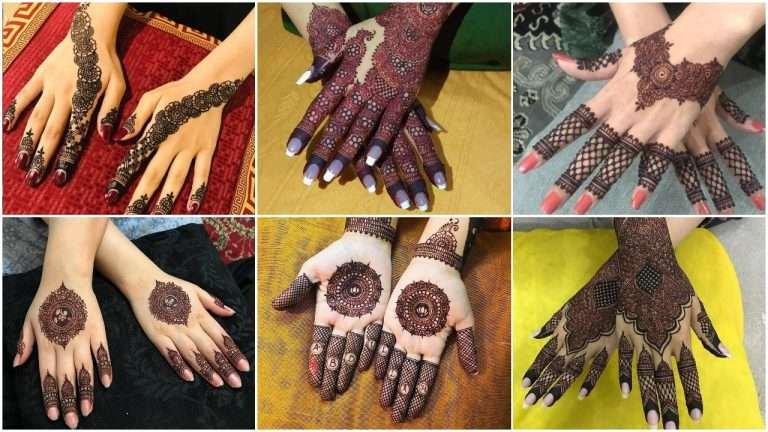 Back hand mehndi design