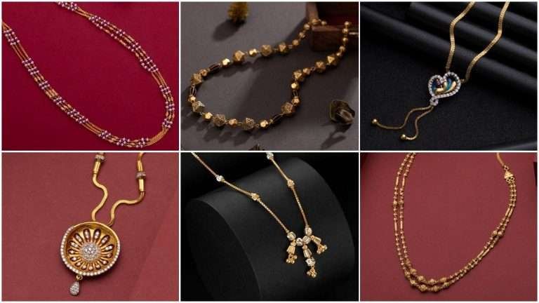 Simple and light weight gold chain designs