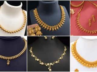Latest simple gold necklace designs
