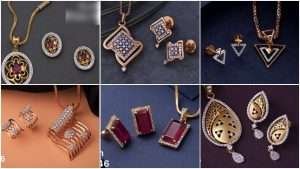 Latest model gold chain pendant sets