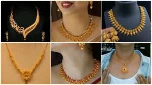 Beautiful gold necklace design