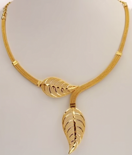 gold necklace design