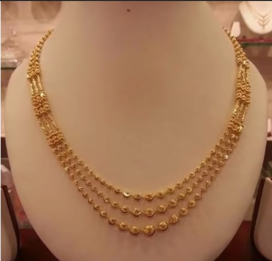 gold necklace design