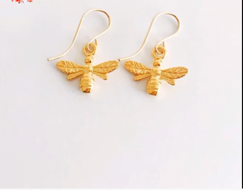 Simple daily wear gold earring design