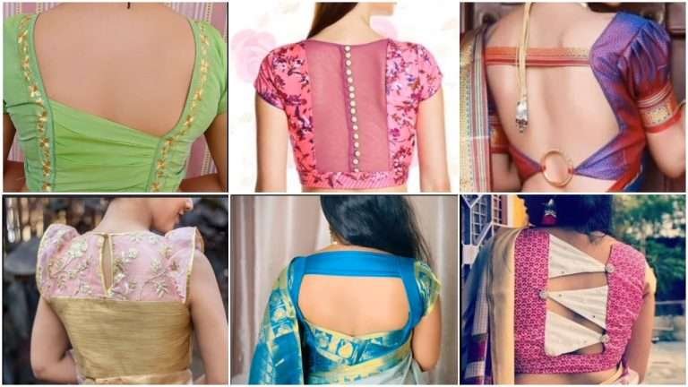 New model latest blouse back neck designs