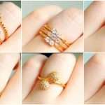 Gold and Diamond Rings