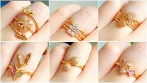 Latest beautiful gold and diamond rings design