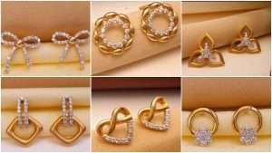 Latest gold ear stud design