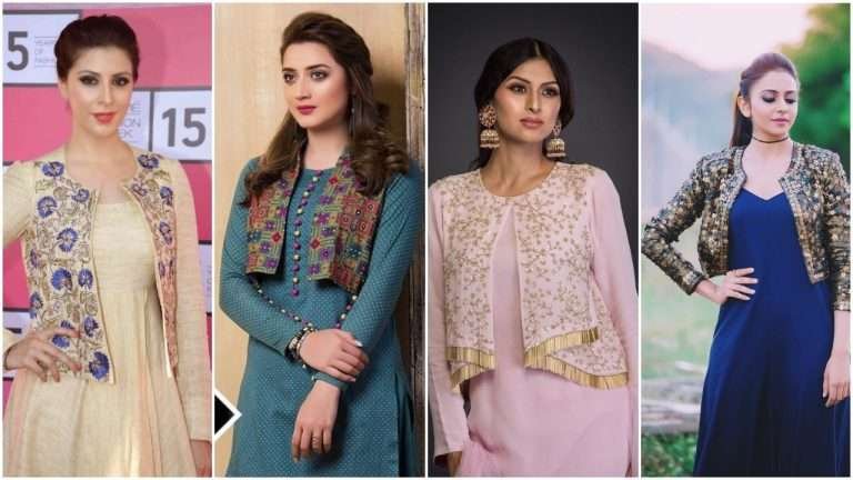 Latest kurti with jackets design